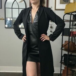 BCBG Black Trench Coat for Women